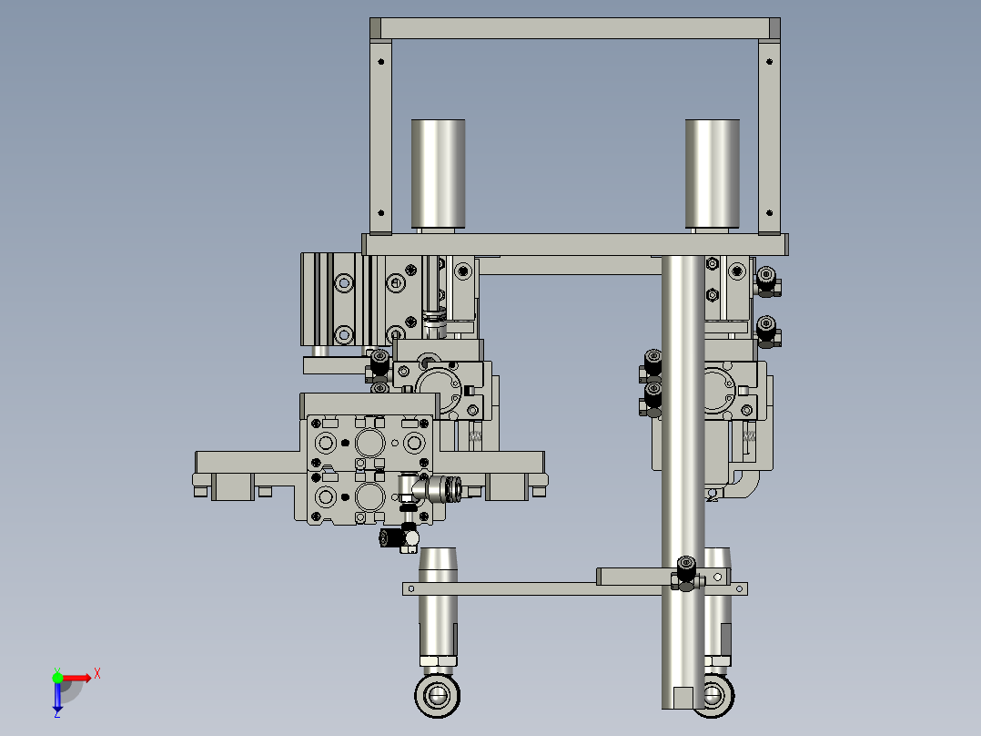 2018SOLIDWORKS1400Z剪棉线机构俯视图