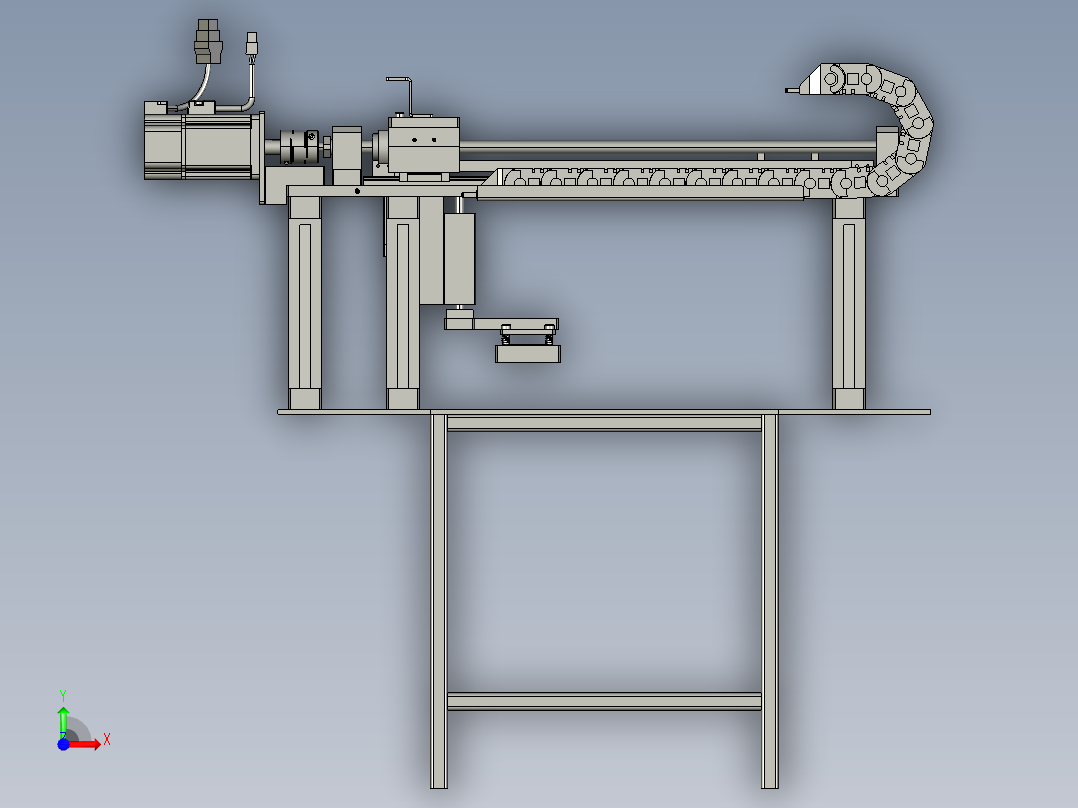 高精度在线贴标机器人平台前视图