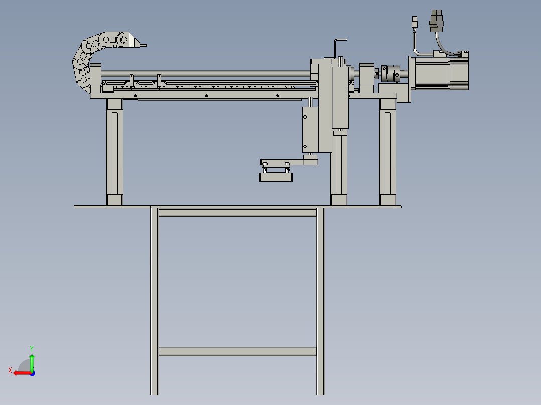 高精度在线贴标机器人平台后视图