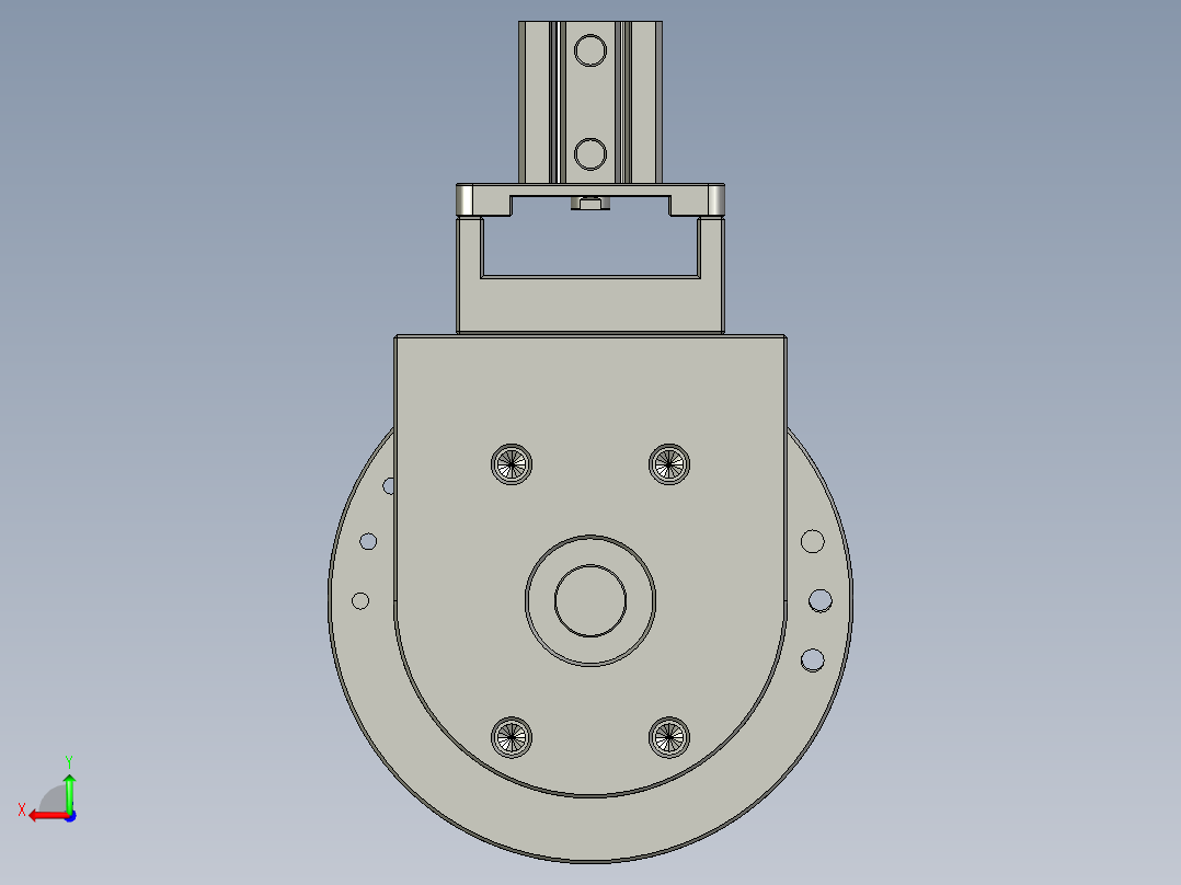 装配体-旋转测向机构后视图