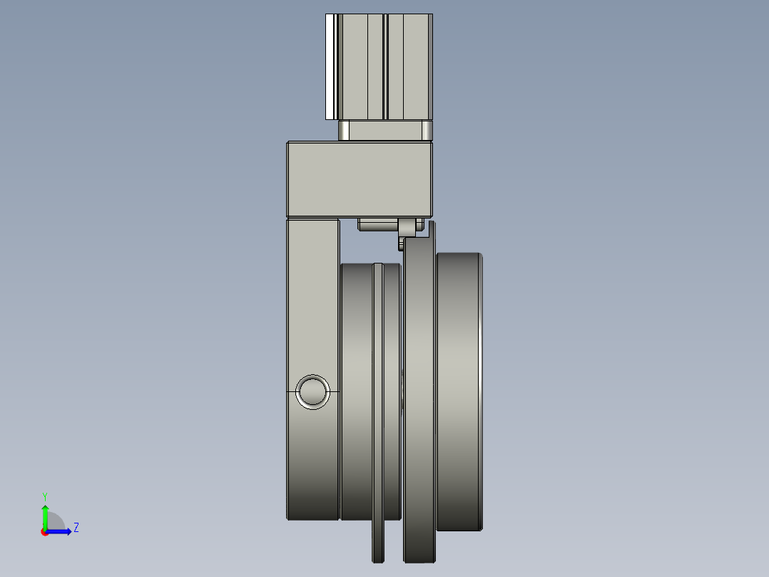 装配体-旋转测向机构左视图
