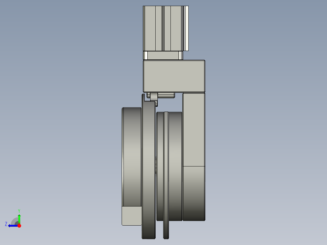 装配体-旋转测向机构右视图