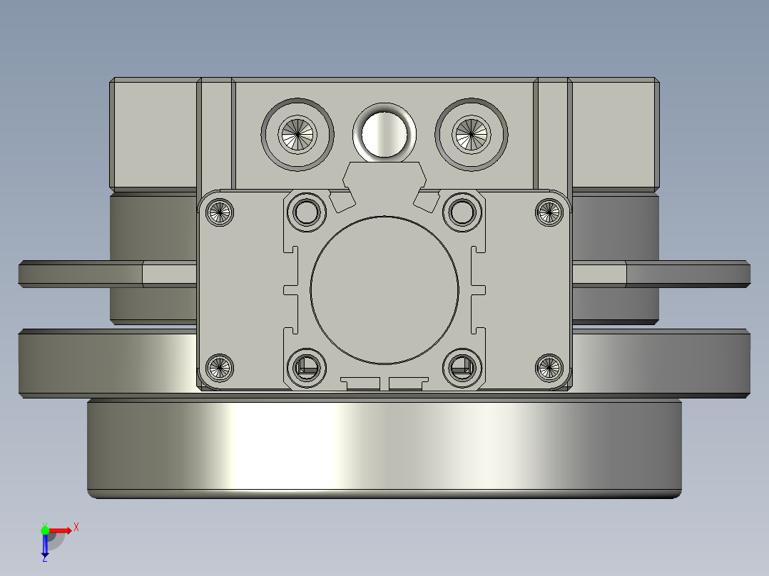 装配体-旋转测向机构俯视图