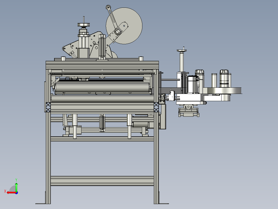 标签粘贴单元后视图