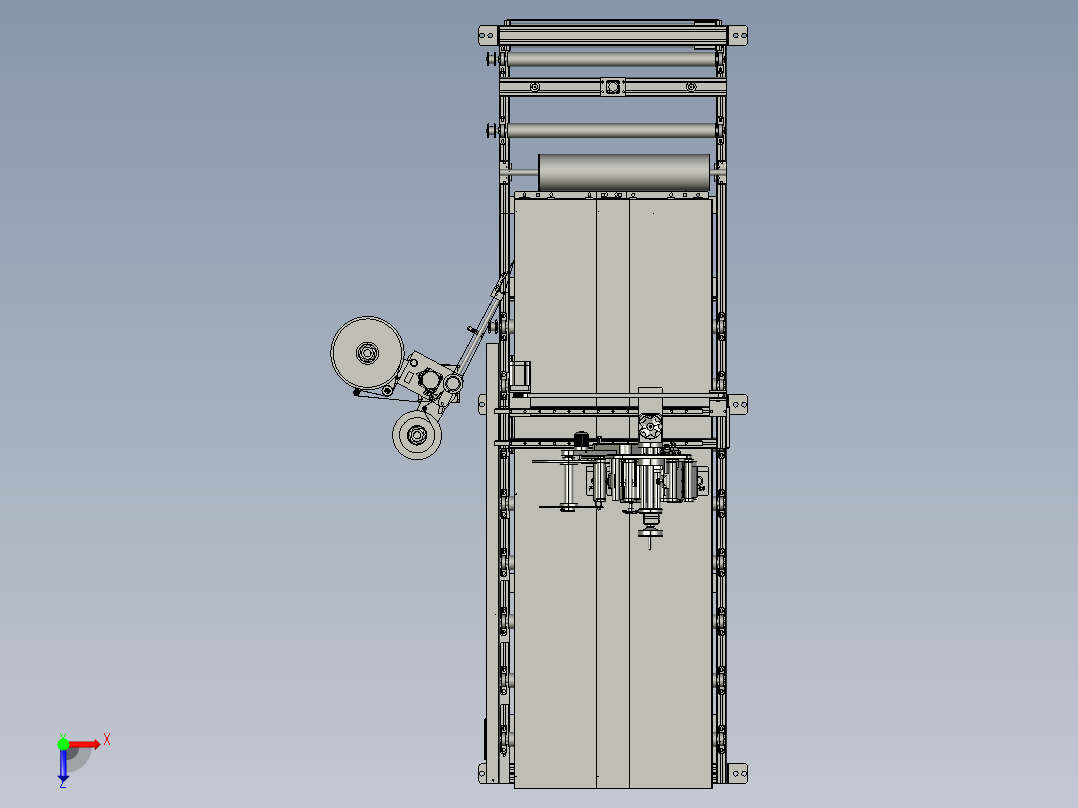 标签粘贴单元俯视图