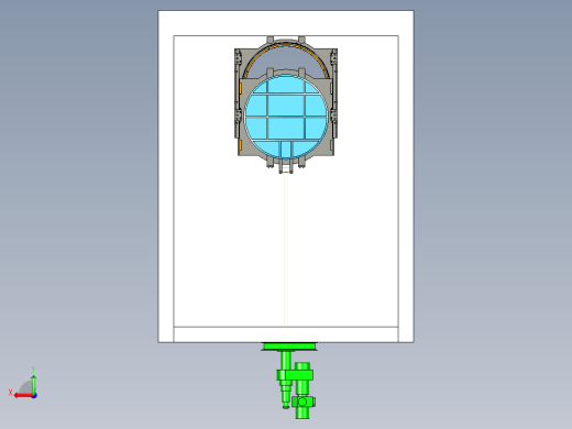 附壁式铸铁镶铜闸门DN1600后视缩略图