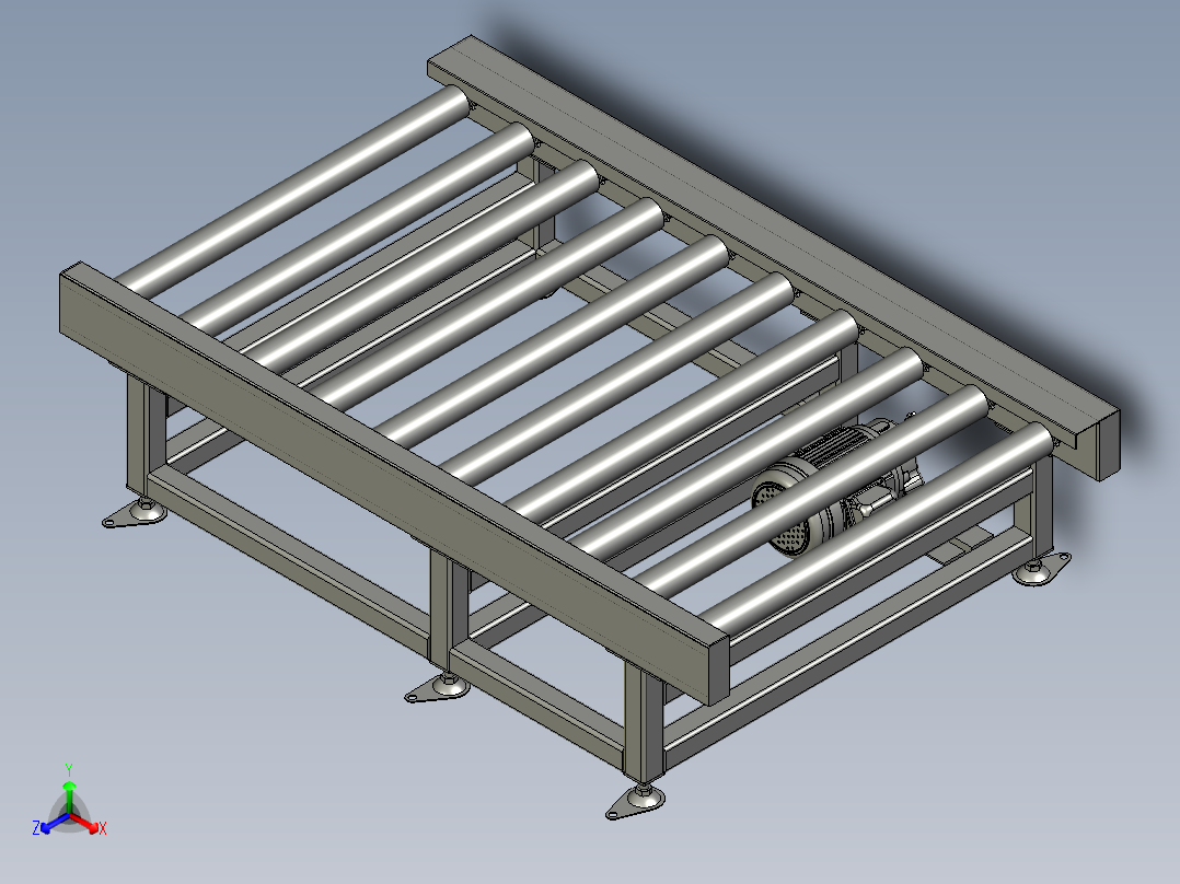 CCD15米滚筒线主视图