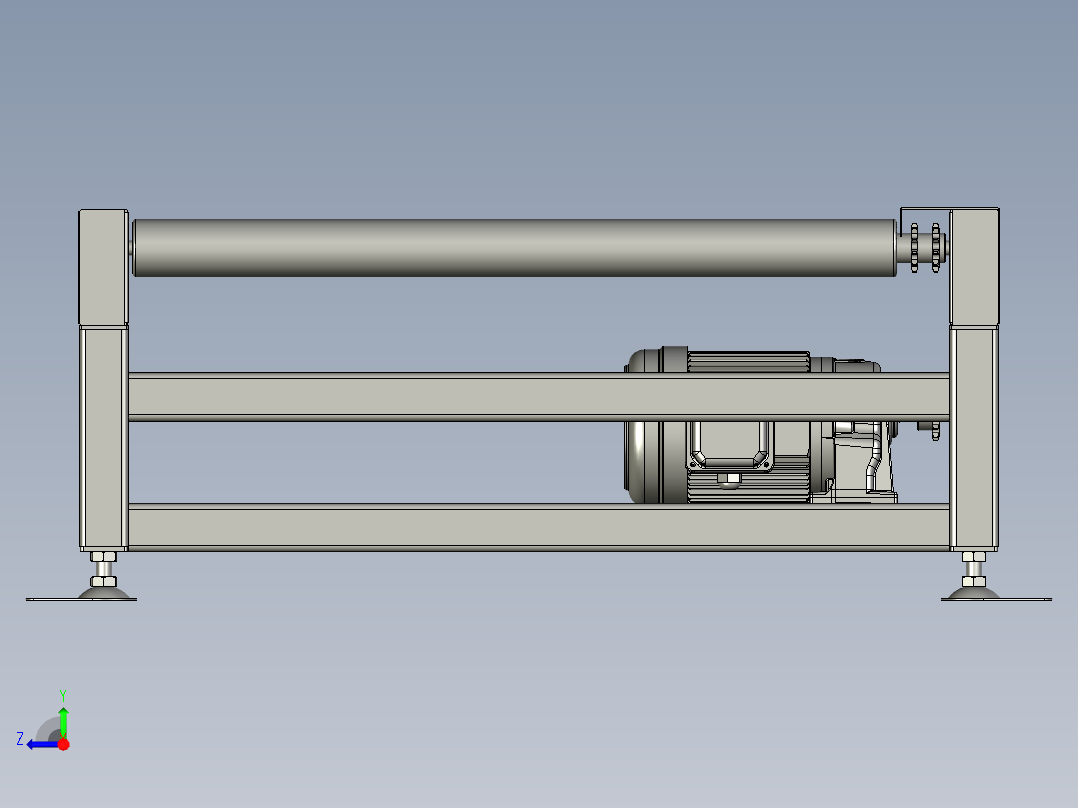 CCD15米滚筒线右视图