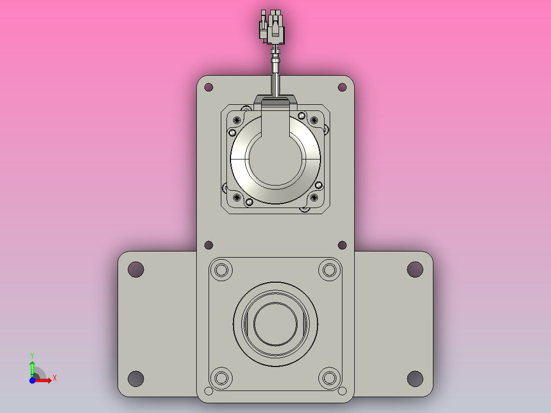 轻载电动缸TPA-ESR100-3210C-L200-MR-FB-W-P75-JX-C3前视图