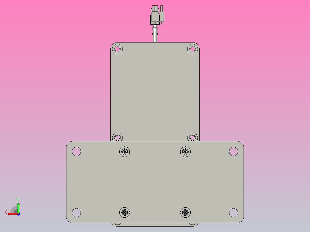 轻载电动缸TPA-ESR100-3210C-L200-MR-FB-W-P75-JX-C3后视图