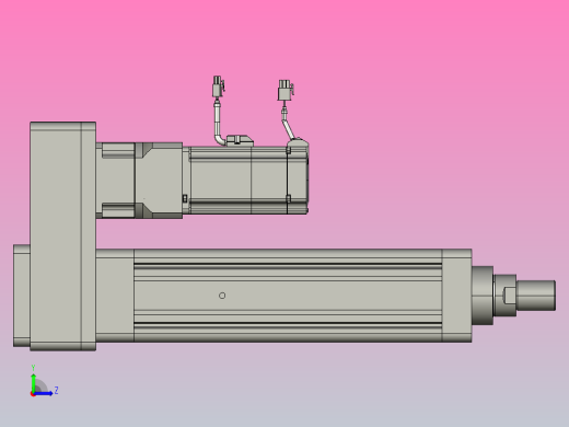 轻载电动缸TPA-ESR100-3210C-L200-MR-FB-W-P75-JX-C3左视缩略图