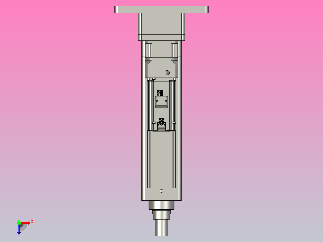 轻载电动缸TPA-ESR100-3210C-L200-MR-FB-W-P75-JX-C3俯视图