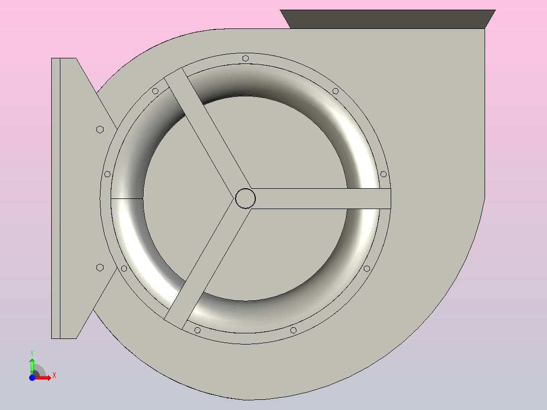 FS2.5L1 FS2.5L2户式空调专用风机[FS2.5L1]前视图