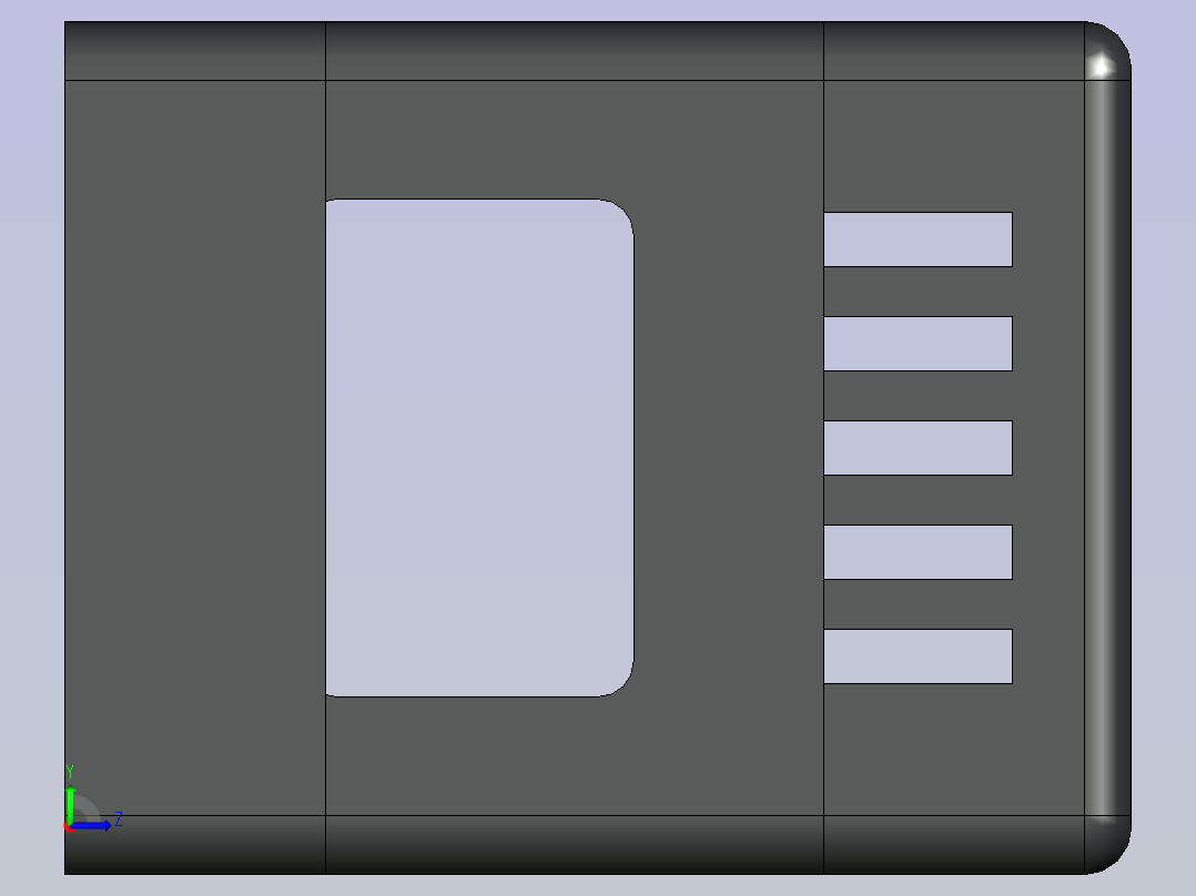 A0004824-AK-DR-79塑料DIN导轨外壳 工业控制外壳左视图