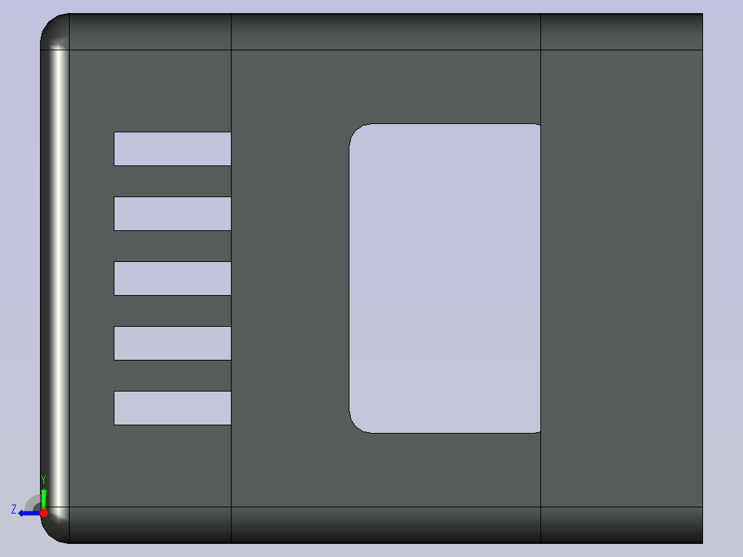 A0004824-AK-DR-79塑料DIN导轨外壳 工业控制外壳右视图