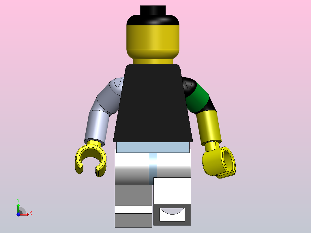 乐高迷你人前视图