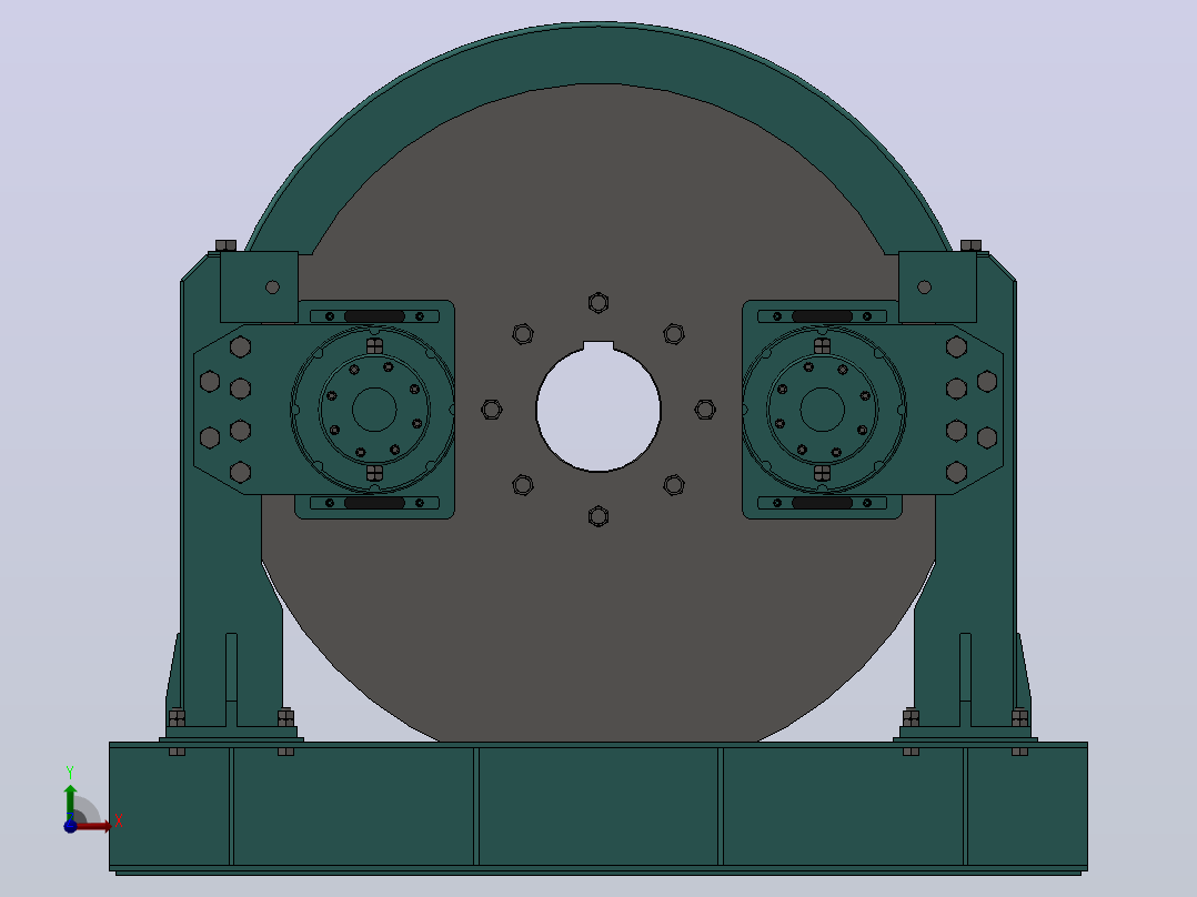 键连接液压盘式制动系统_HKPZ1400F100×2-Ⅲ-BH左视图