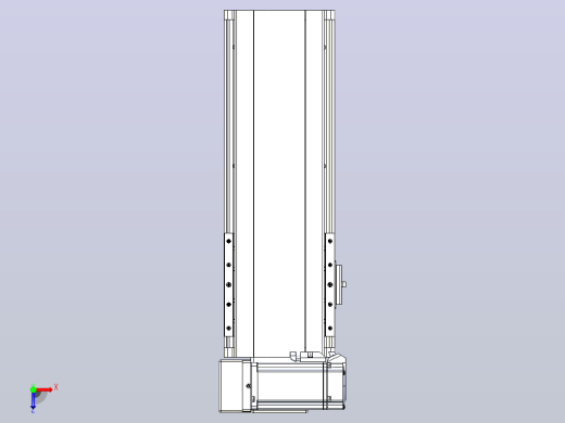 皮带直线轴半封闭可选导轨TPA-HNB-140D-120-L200-LU-Y-P40-N3俯视缩略图