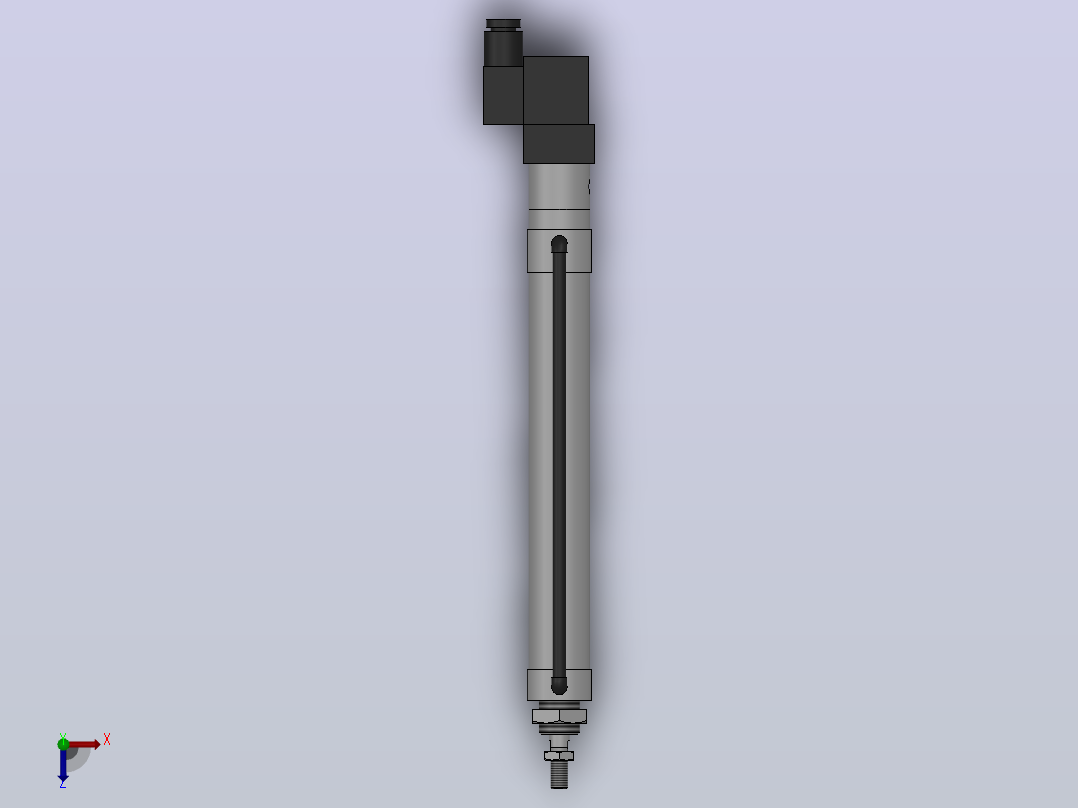 10Y-2V系列无给油润滑气缸(带阀型)[10Y-2VSD32N200A8-SD]俯视图