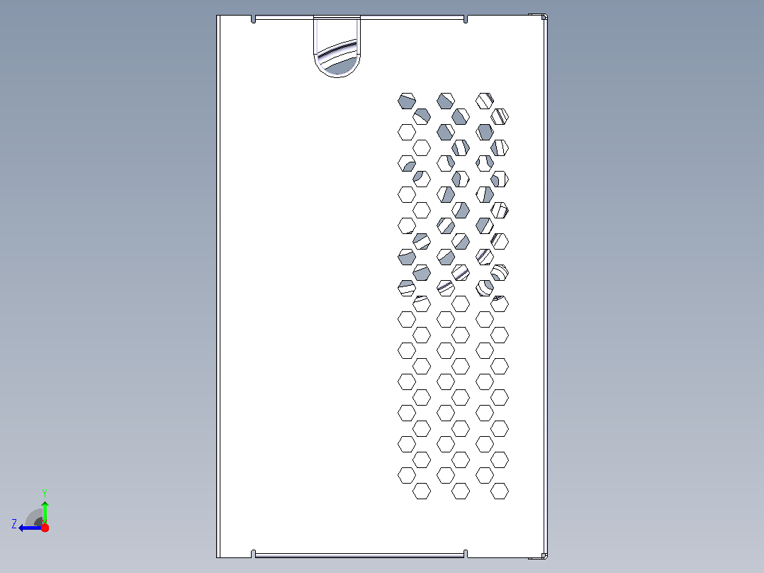 Catia 机箱钣金右视图