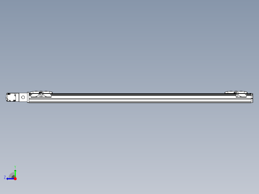 皮带直线轴双滑块型TPA-GCBS-50-P42-L425-QL-M10-N3右视图