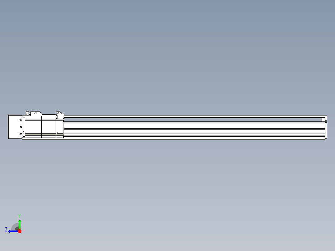 日规模组半封闭丝杆TPA-HNR-85S-1610-L700-MR-Y-P20-N3右视图