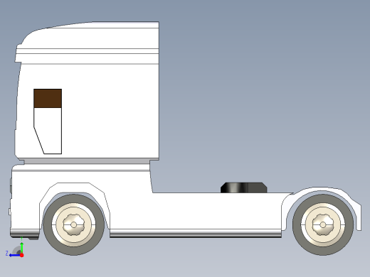 SOLIDWORKS 制造的卡车右视缩略图