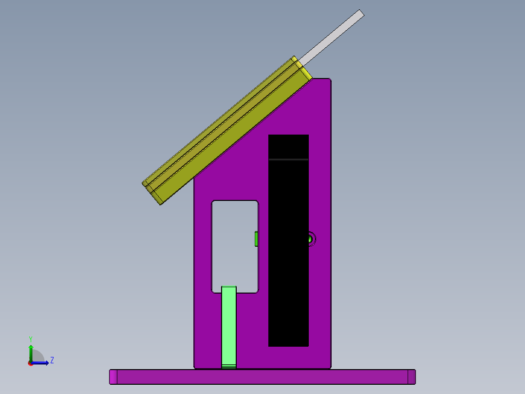平面度检测夹具 sw2016可编辑左视图
