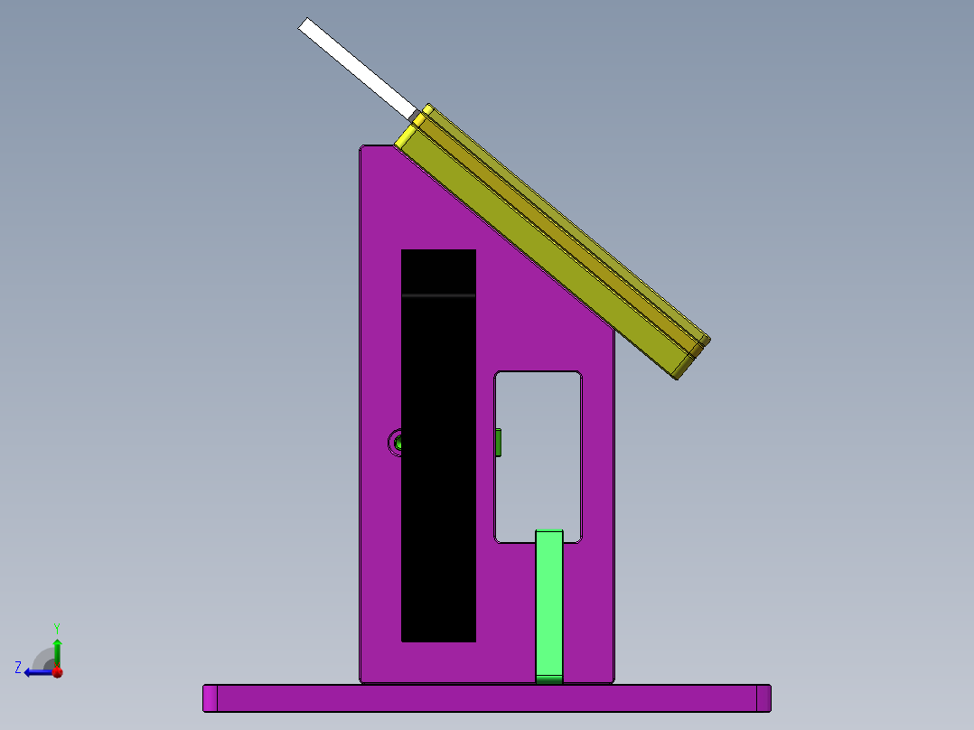 平面度检测夹具 sw2016可编辑右视图