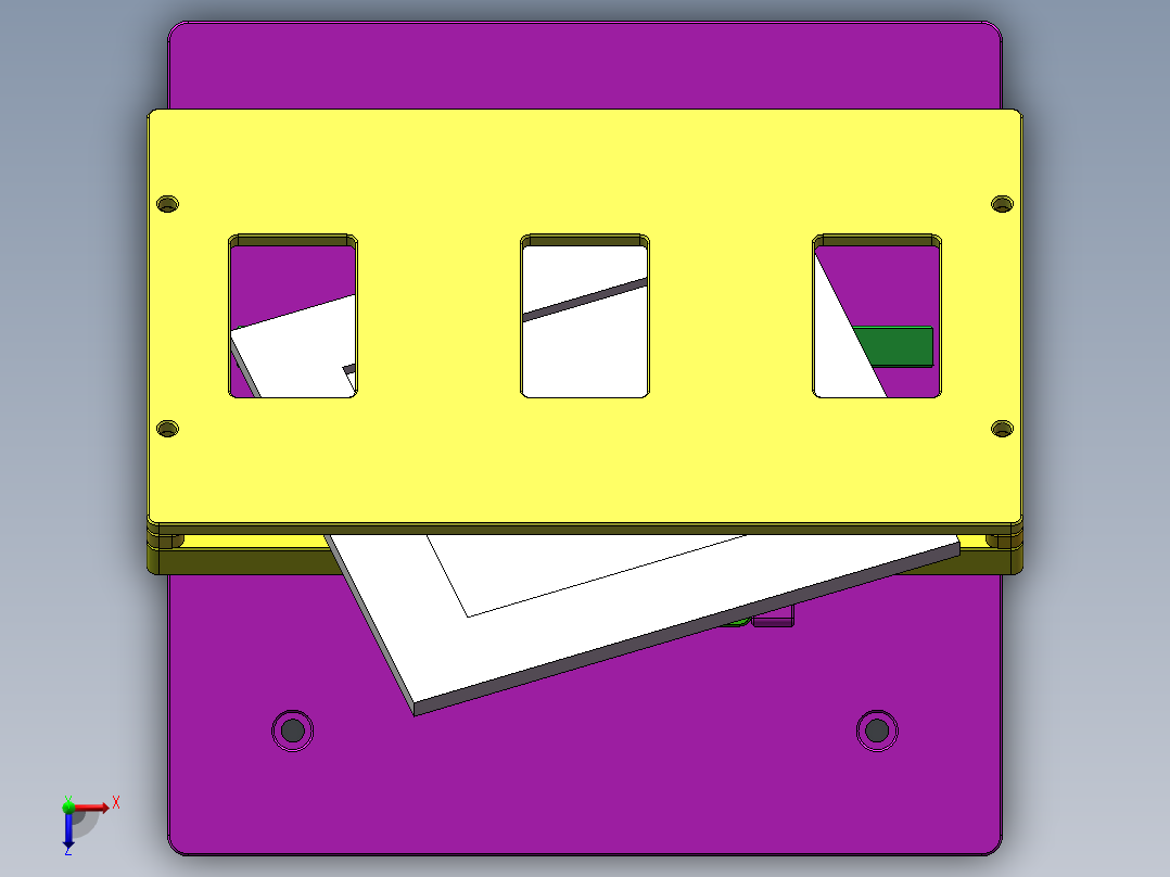 平面度检测夹具 sw2016可编辑俯视图