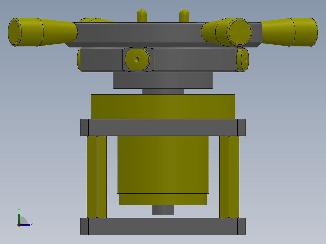 手动分度转台左视图