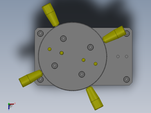 手动分度转台俯视缩略图