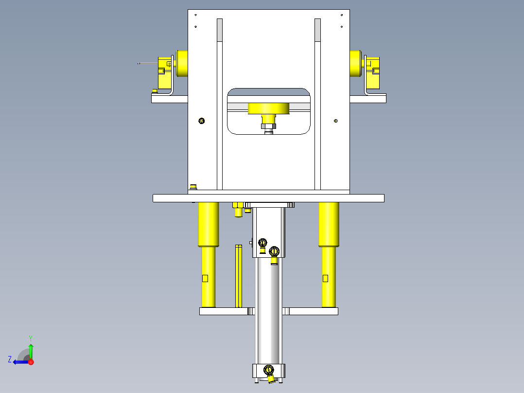 直达高度不同的输送机移载装置直达高度不同的输送机移载装置右视图