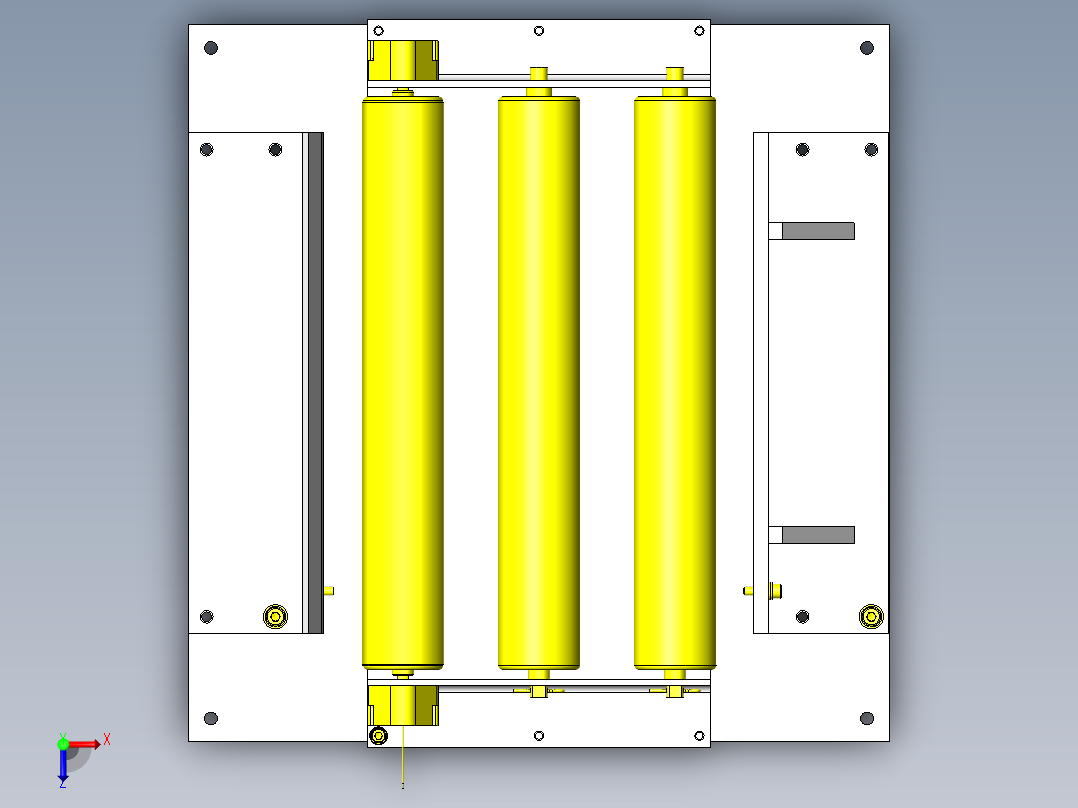 直达高度不同的输送机移载装置直达高度不同的输送机移载装置俯视图