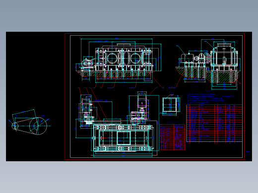 辊压机2PG150.0(I)E装配图