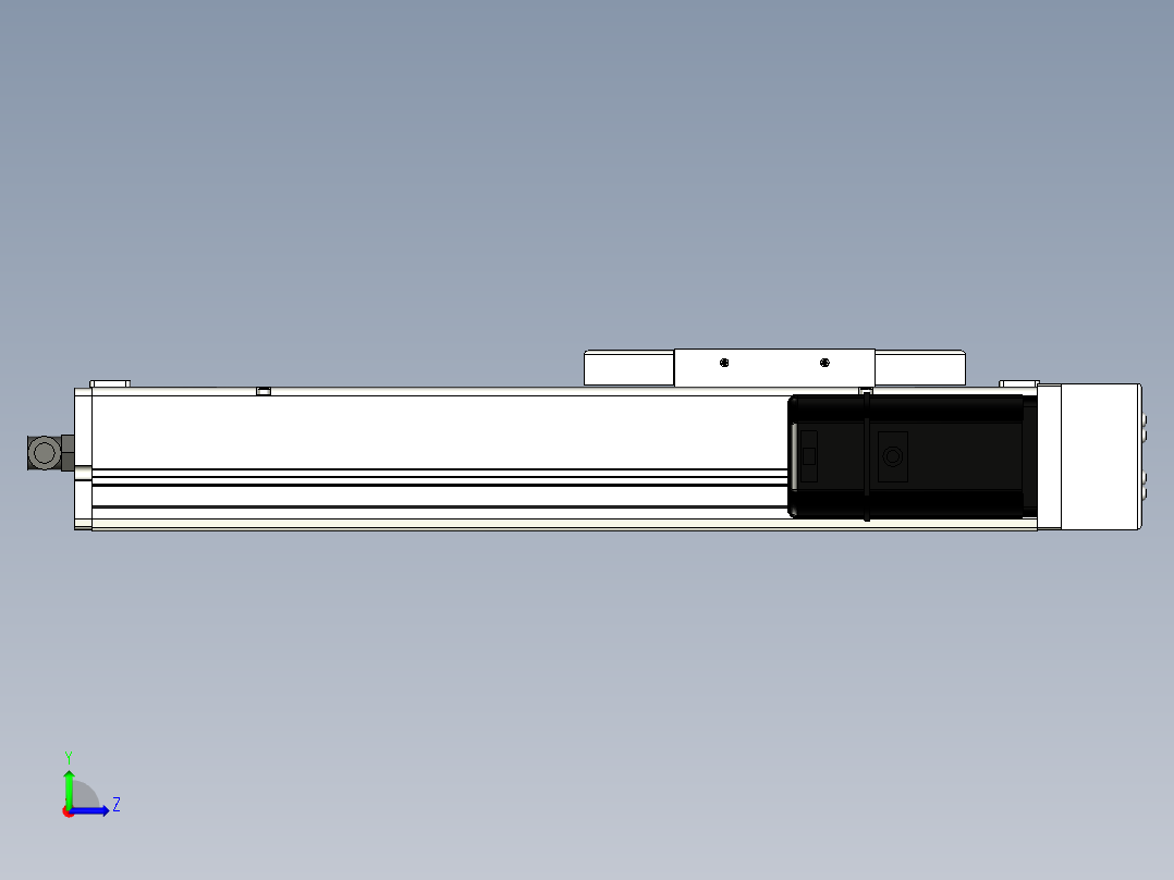 Toyo东佑达直线模组-ECH14-200-BR-400W左视图