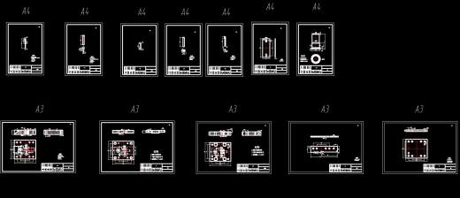 端子片极进模（CAD图+UG三维）缩略图
