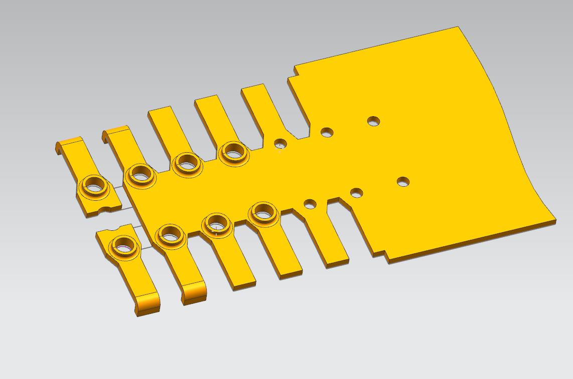 端子片极进模（CAD图+UG三维）