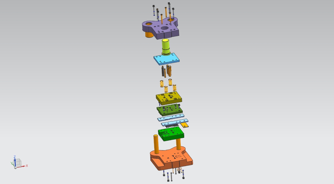 端子片极进模（CAD图+UG三维）