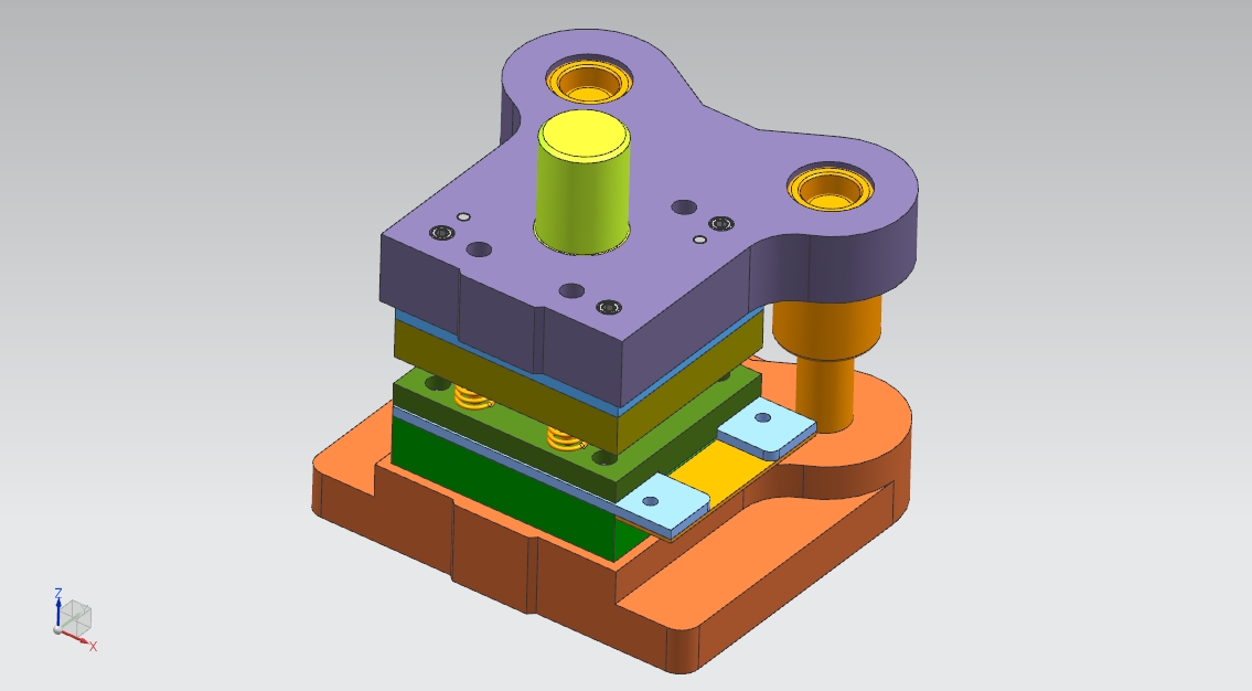 端子片极进模（CAD图+UG三维）