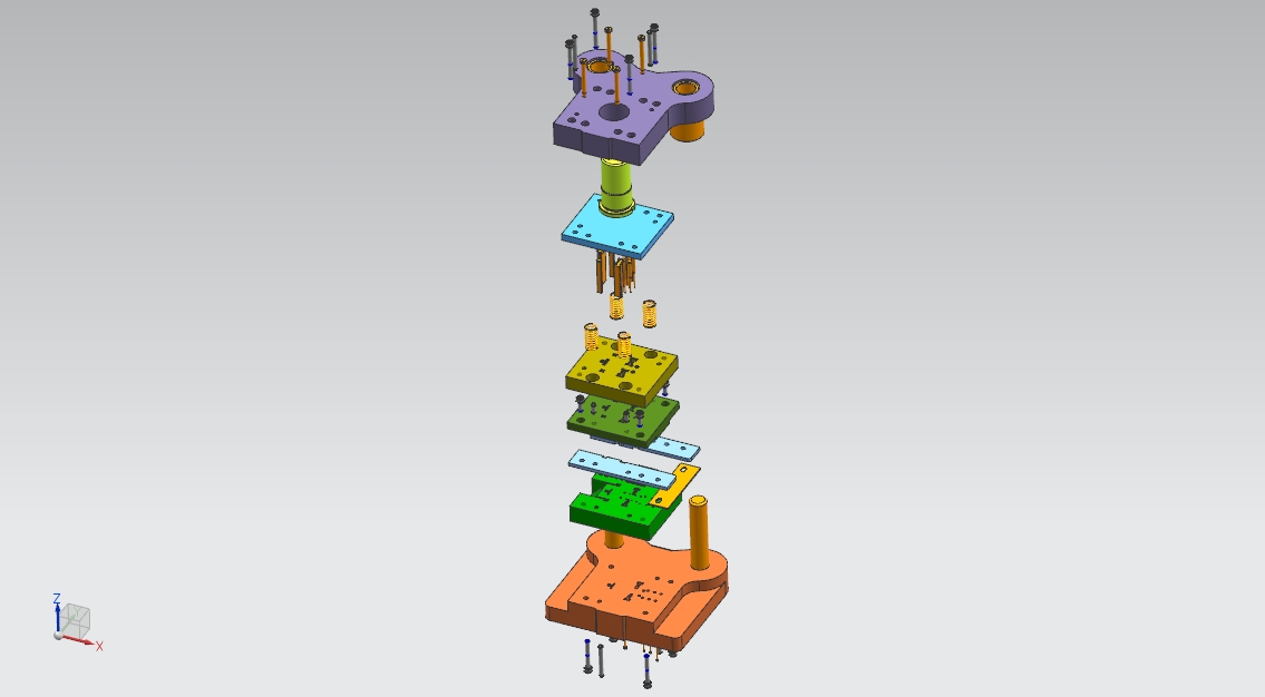 端子片极进模（CAD图+UG三维）