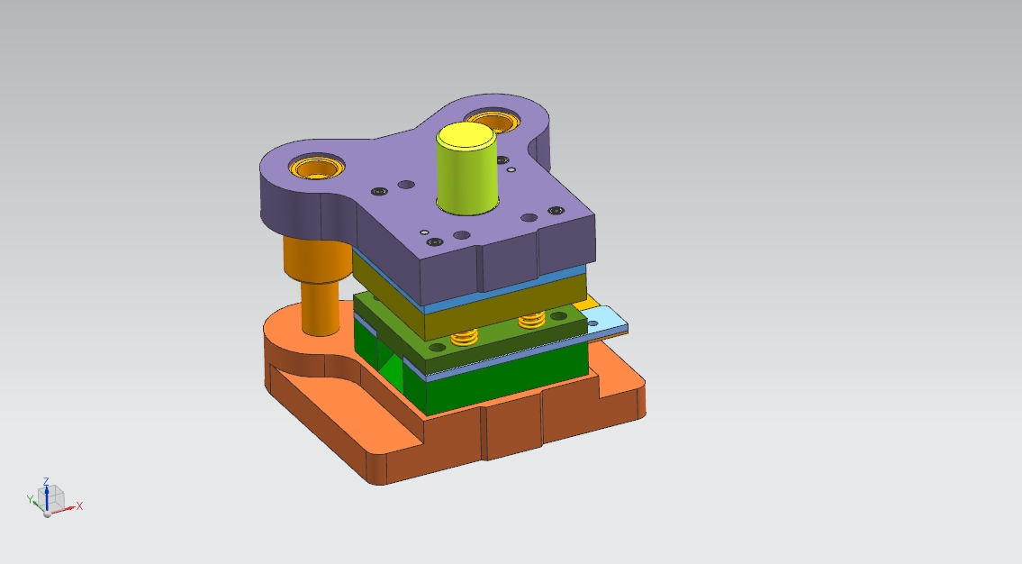 端子片极进模（CAD图+UG三维）