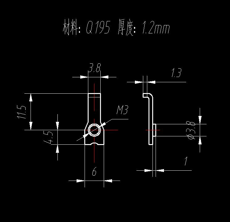端子片极进模（CAD图+UG三维）