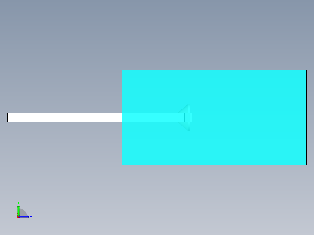 LED_Square_Cyan_5x5x9.7mm左视图