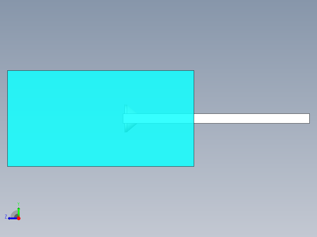 LED_Square_Cyan_5x5x9.7mm右视图