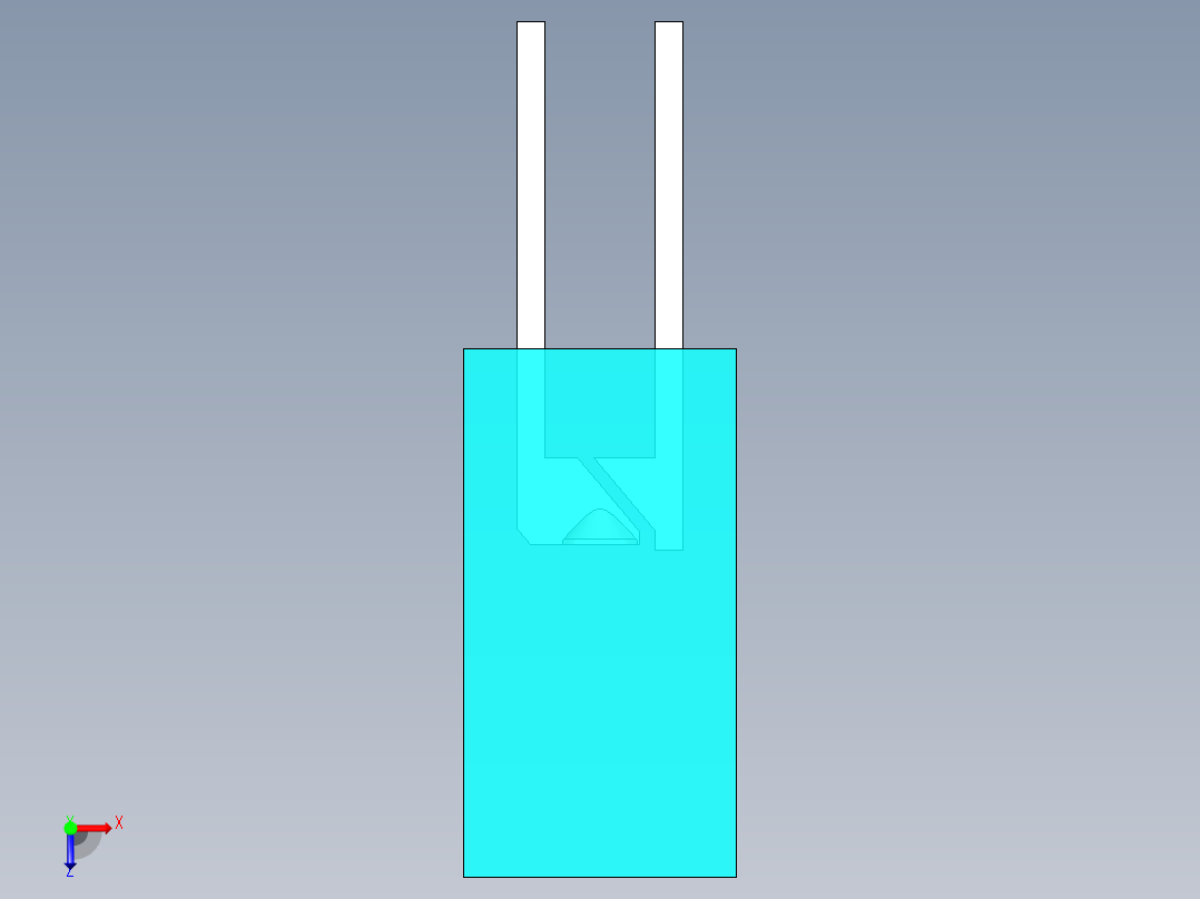 LED_Square_Cyan_5x5x9.7mm俯视图
