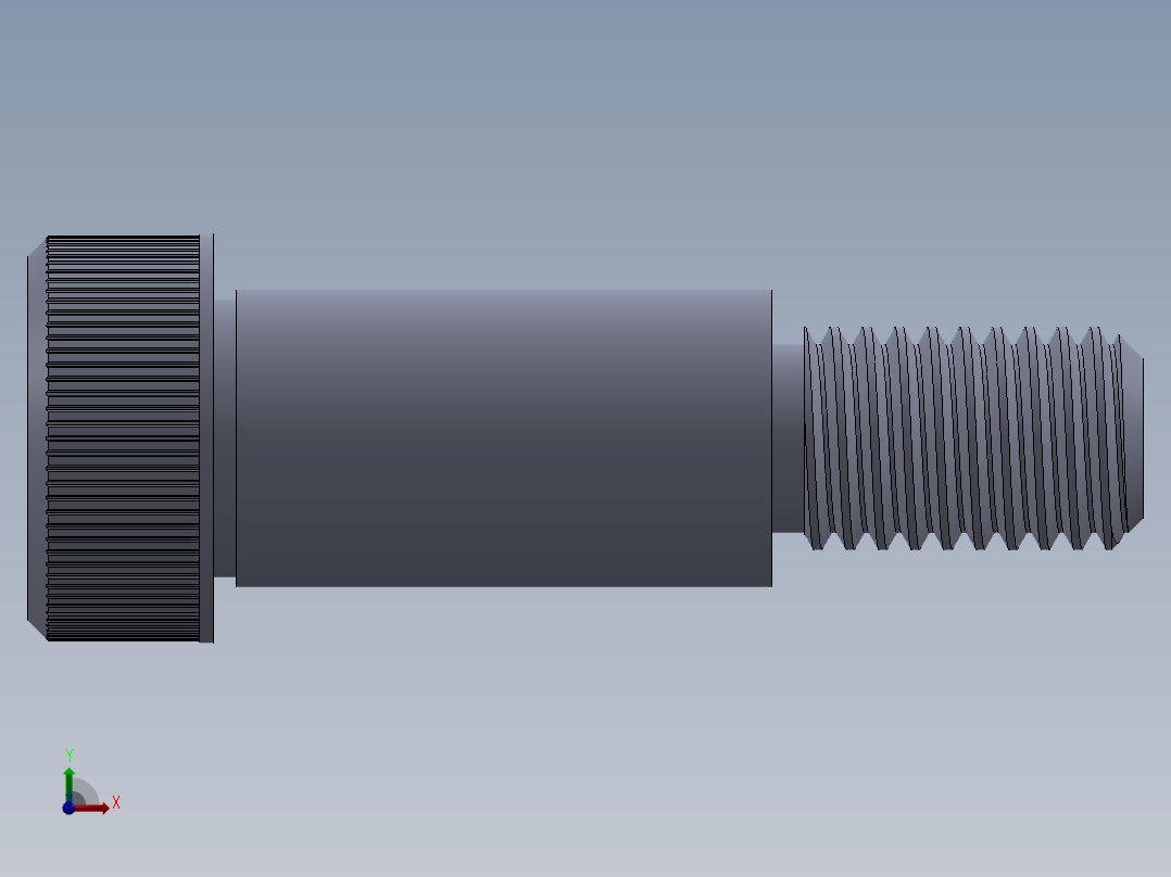 公制SH螺栓选择（DME）-SB DME PM12 x30.SLDPRT前视图