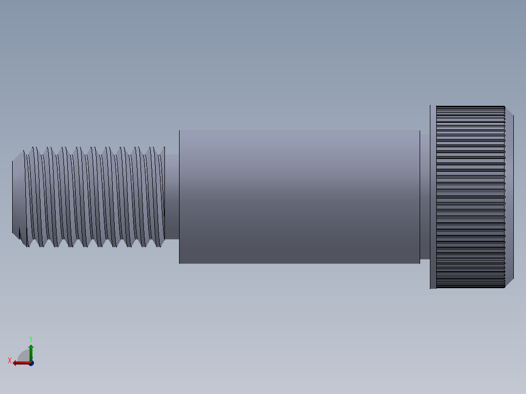 公制SH螺栓选择（DME）-SB DME PM12 x30.SLDPRT后视图