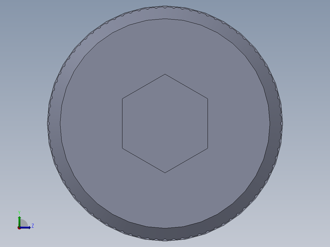 公制SH螺栓选择（DME）-SB DME PM12 x30.SLDPRT左视图