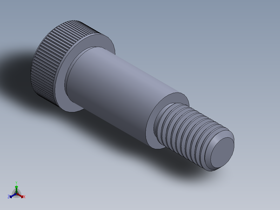 公制SH螺栓选择（DME）-SB DME PM12 x30.SLDPRT正等轴测图